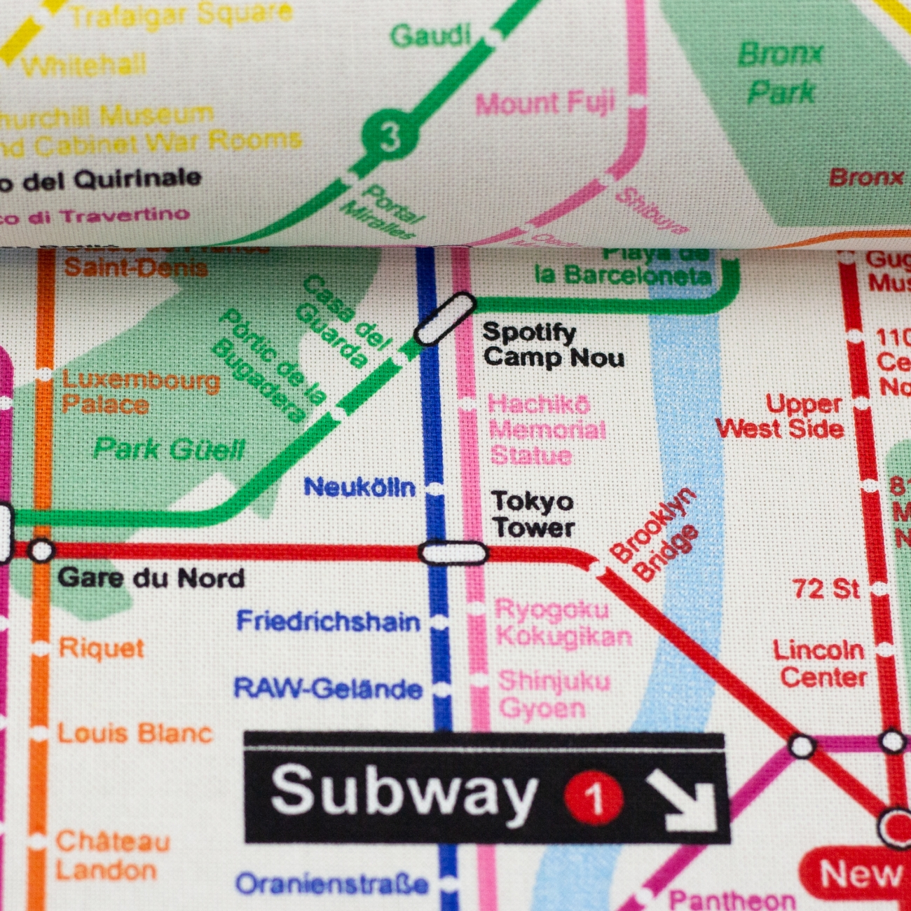 Canvas Swafing U-Bahn Plan
